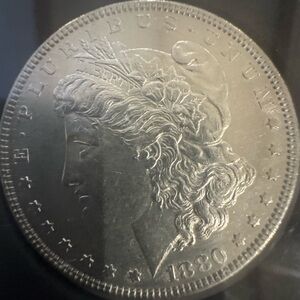 1880 Morgan Silver Dollar Philadelphia EST GD: AU-45 to AU-50